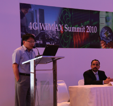 受邀於2010 India 4G WiMAX Summit闡述工研院經驗