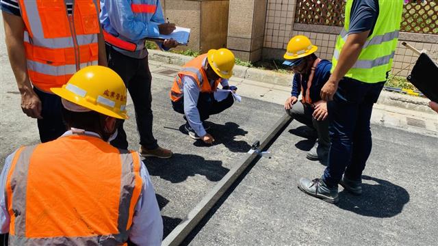 「台電公司金門區營業處109年全工區配電管路程」抽測本工程AC路面封層