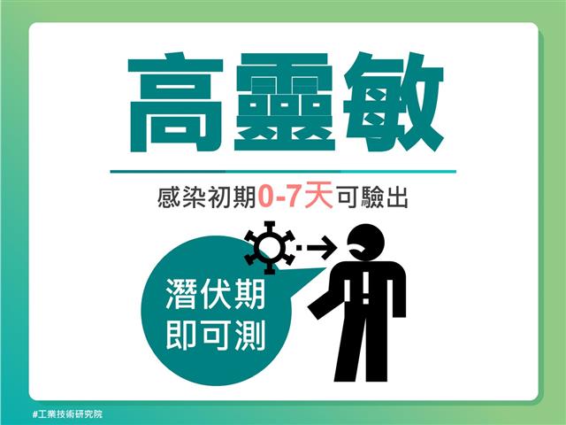 圖8：工研院疫開罐特色-高靈敏。