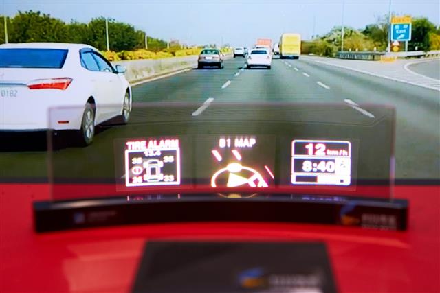 圖5：自動駕駛車體驗模擬情況。