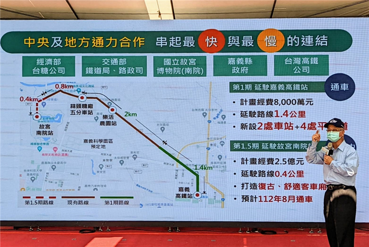 TSC Chairman Chen delivered a presentation on the project of Suantou sugar railway