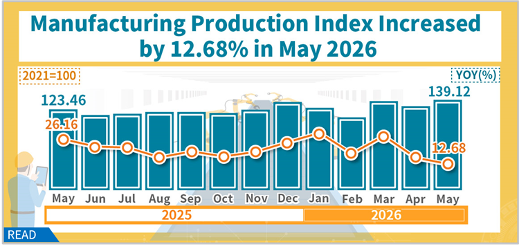 Industrial Production Index in May 2026