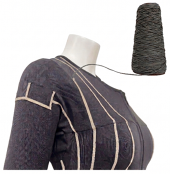 Open popup window for AI Sensing Yoga Wear capturing real-time posture data via integrated deformation-sensing yarns, (png)