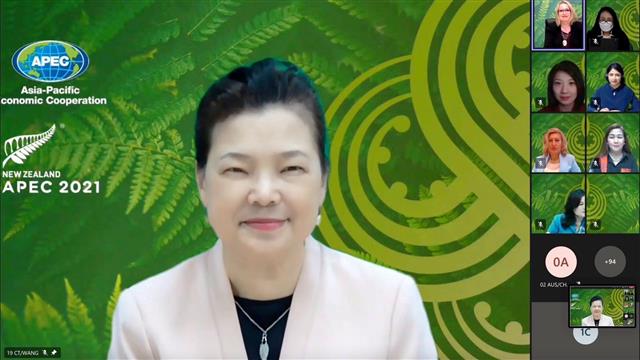 Minister of Economic Affairs, Mei-Hua Wang spoke on Post-COVID-19 Women’s Economic Empowerment during the APEC Women and Economic Forum