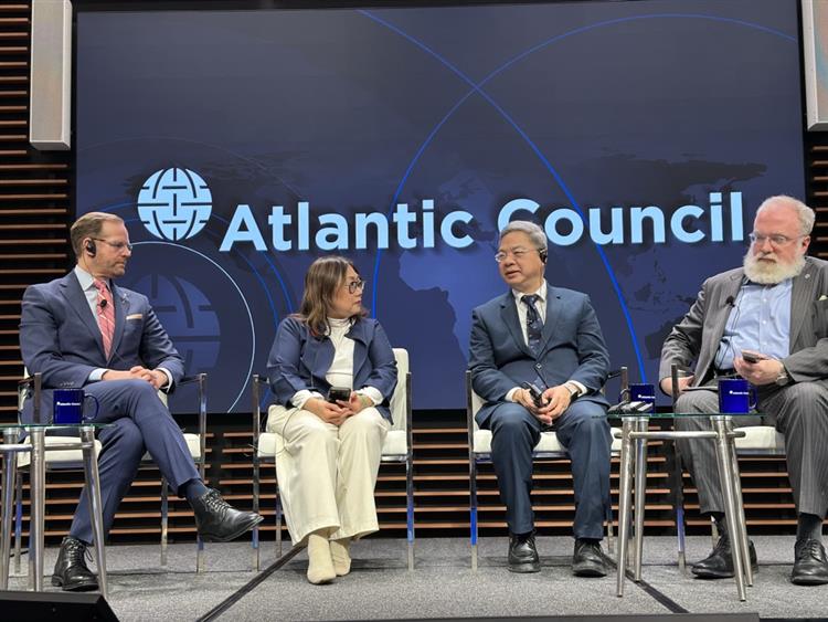Minister Kung participated in a interview at the Atlantic Council, moderated by Director Markus Garlauskas.