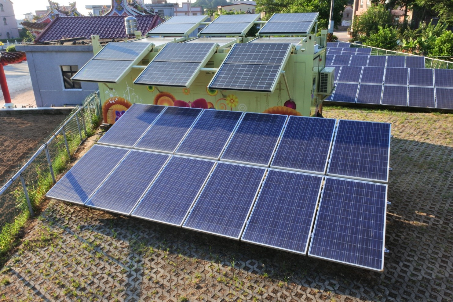 圖一：金門東坑社區型綠電系統