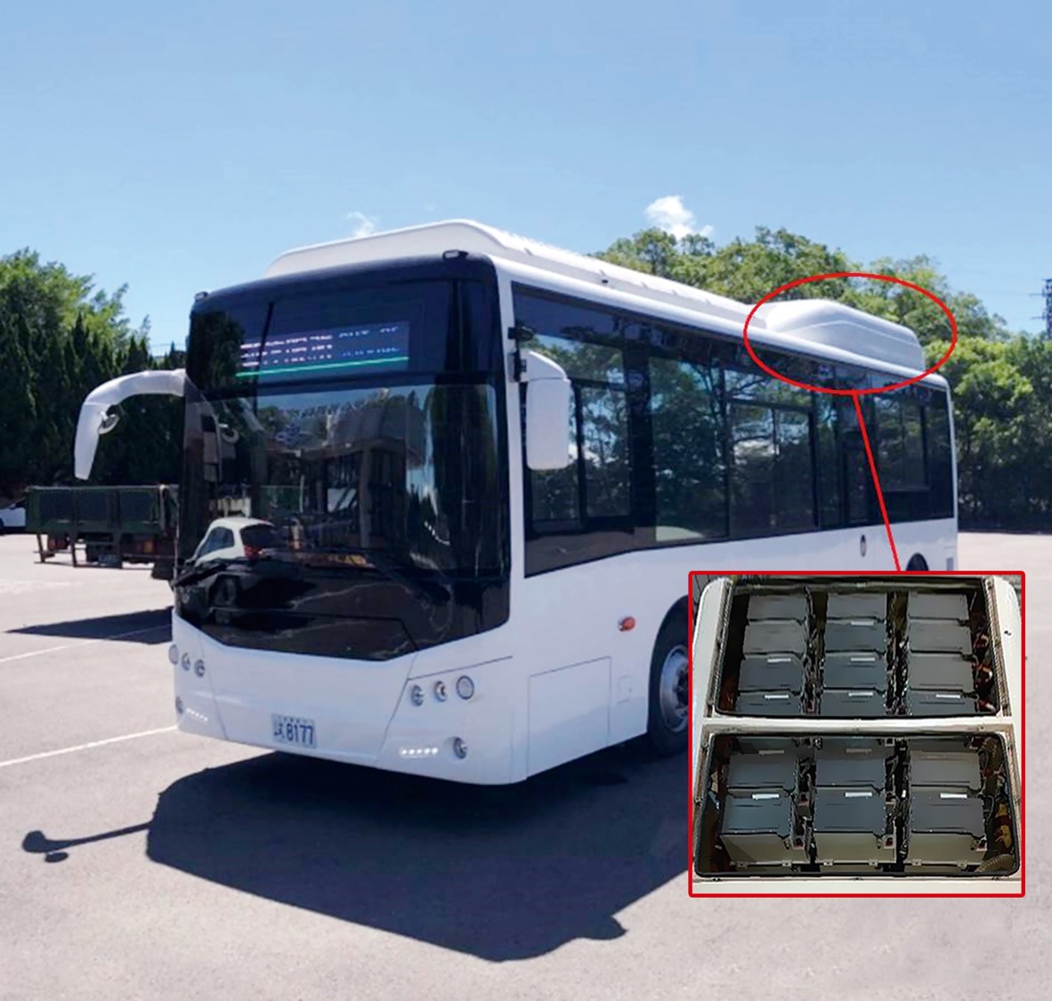 中科院2020年在8.5公尺電動巴士裝載90kWh自製電池管理系統，上路測試逾3,500公里