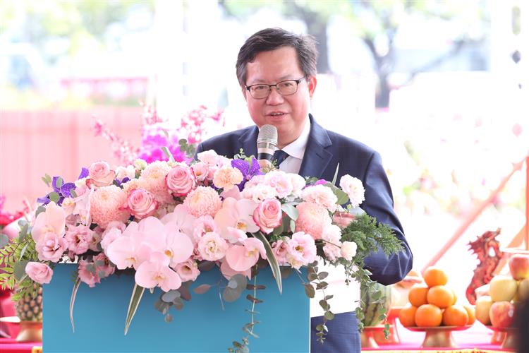 楠梓園區光寶科技高雄聯合營運中心二期工程今日動土(行政院副院長鄭文燦致詞)