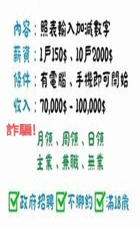 臉書高薪徵聘抄表員？台水澄清：勿信詐騙訊息！-詐騙訊息3