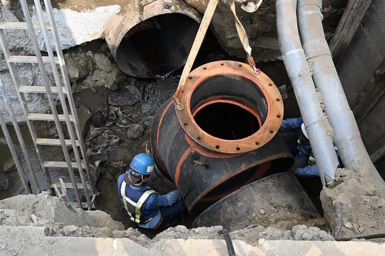 台中潭子管遷工程順利完工 台水：今日傍晚5時全面復水-台中潭子管遷工程01.JPG