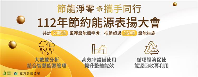 節能淨零 攜手同行 經濟部表揚35家節能標竿單位3