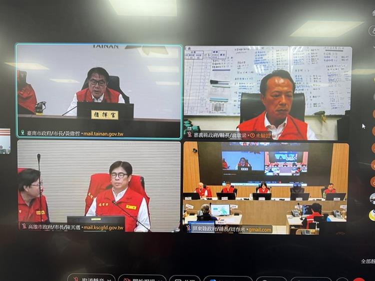 5強降雨影響持續 總統賴清德視察中央災害應變中心關心災情