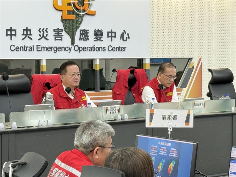 1西南氣流挾帶強降雨 中央災害應變中心籲持續戒備 加強應變作為