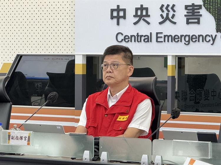 1  水利署副署長黃宏莆主持0728豪雨中央災害應變中心第二十五次工作會報暨情資研判會議會議