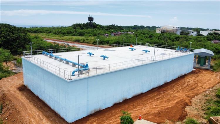 台水小琉球5,000噸配水池啟用，總蓄水量由6,800噸提升至11,800噸，有效提升供水穩定與水質安全。
