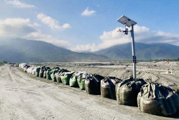 5未雨綢繆 水利署盤點馬太鞍溪整備應變工作—大型太空包組成三層保護