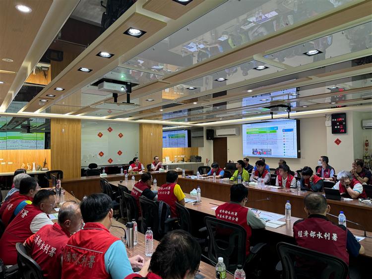 水利署召開風神颱風應變工作會議-再次追蹤各項應變工作進度1