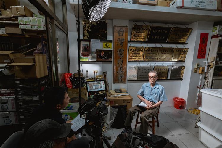 台電推動口述歷史工作，邀請超過65位退休電業從業人員分享職涯經驗與生命故事。圖為台電退休員工蘇張銘。