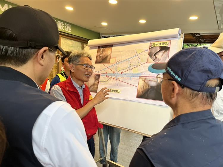 4.經濟部賴建信次長會同相關單位視察內湖、南港  請市府把握時間做好防汛整備