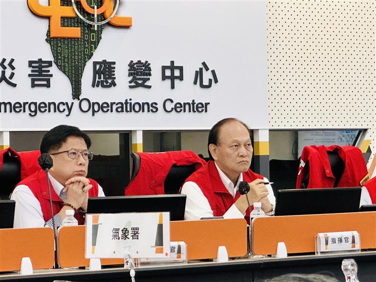 中央應變中心召開第五次工作會議 持續積極救災，並加速推動總統、院長指示