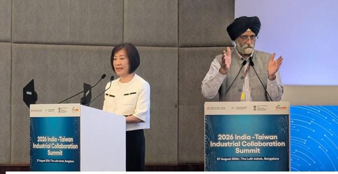 經濟部政務次長江文若與印度商工部(DPIIT)次長Mr. Shri Amardeep Singh Bhatia開幕致詞