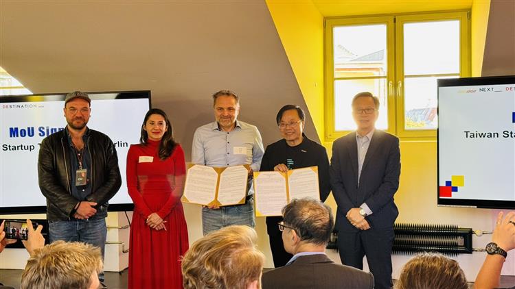 Taiwan Startup Terrace舉辦臺灣新創路演日並與國際新創基地CIC Berlin簽訂合作備忘錄