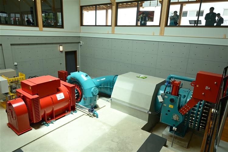 台水公司完成3處小水力發電系統建置 持續將供水場域轉化為綠能發展的重要基地-湖山淨水場之小水力發電廠