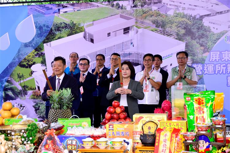 屏東區管理處暨營運所辦公廳興建工程祈福動土典禮-祭拜儀式