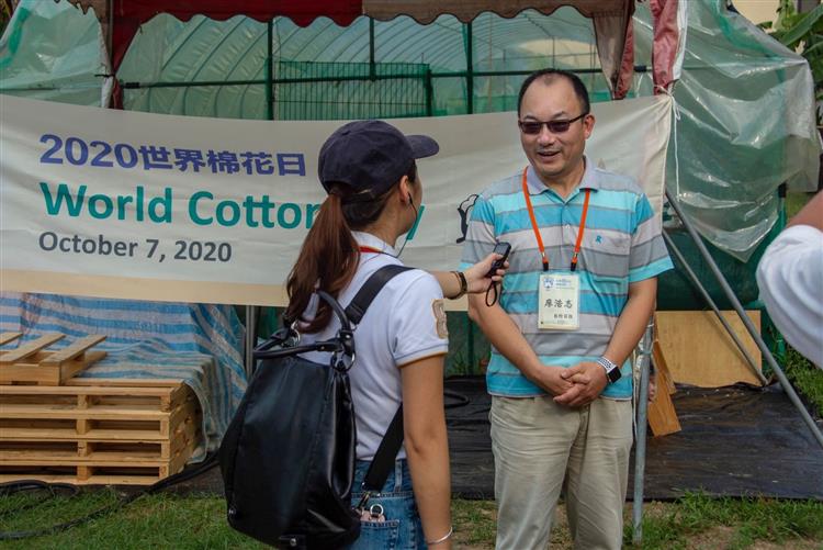 國際合作處廖處長盼藉由「2020世界棉花日」2場體驗活動提升大眾對棉花及在地棉業之認識與支持 