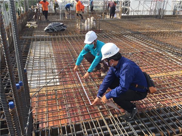 建築物施工管理業務考核 科技產業園區連續兩年特優(加工處定期現勘建築工地照片)