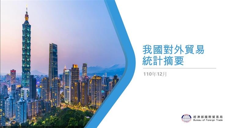 我國對外貿易統計摘要-- 110年12月