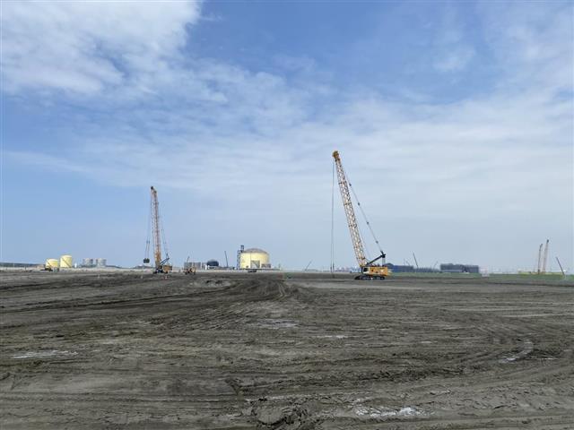 「中油公司大林石化油品儲運中心第三期地質改良統包工程 」施工情形