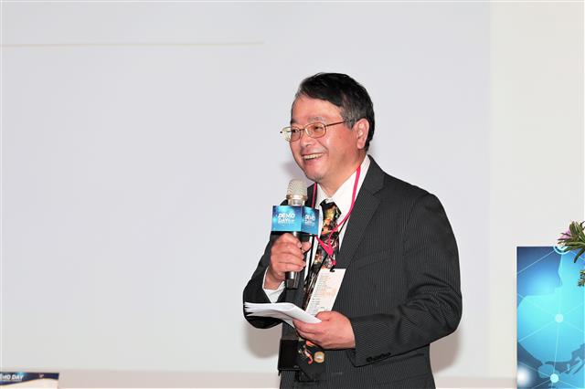 生技中心吳忠勳執行長於2023 NBRP DEMO DAY活動中引言。
