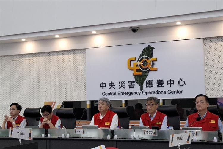 中央災害應變中心一級開設 嚴密監控坡地災害風險