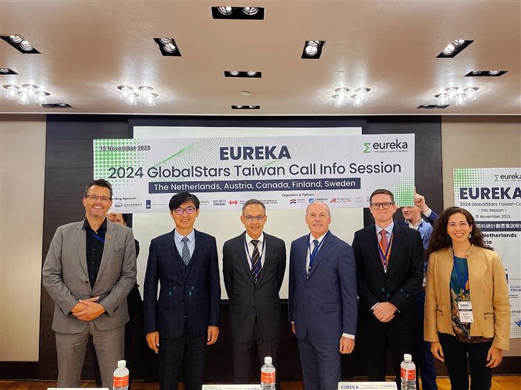 另開視窗，連結到經濟部技術司11月15日與五國代表舉辦「2024年Eureka GlobalStars Taiwan徵案啟動暨說明會」，宣布計畫啟動。(jpg檔)