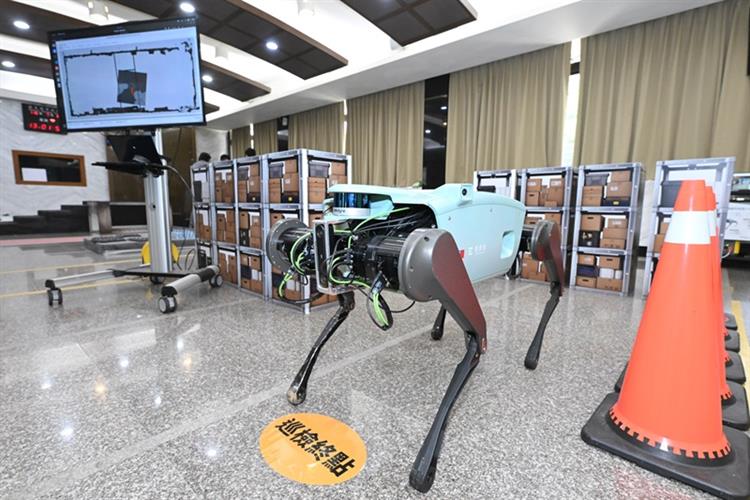 開啟彈跳視窗，連結到國產四足機器人結合 LiDAR 光達、自主定位與自主避障等技術，可於未知環境自主完成巡檢任務(JPG檔)