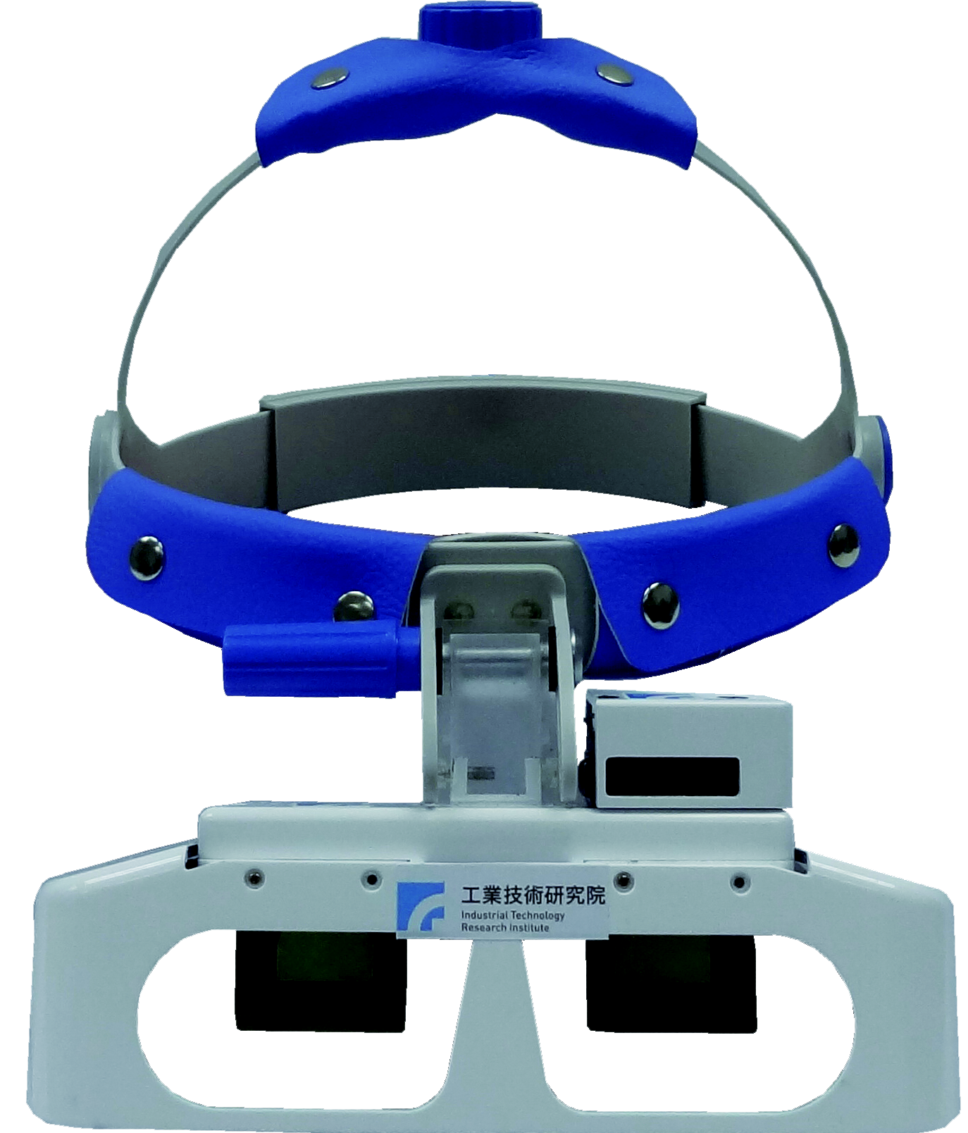 內視鏡手術直式型頭戴顯示器（HMD） 功能：1.給醫生直覺式的影像感受；2.顯示影像具透視與不透光設計，應不同需求，提供擴增實境或沉浸式的效果