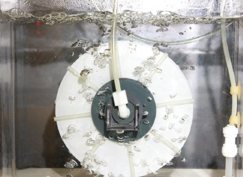 汙水模擬過濾之微過濾纖維膜濾材