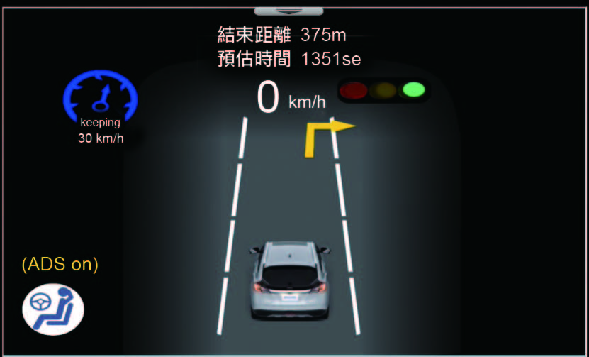 自駕輔助系統能夠辨識紅綠燈，主動判斷行車是否前進