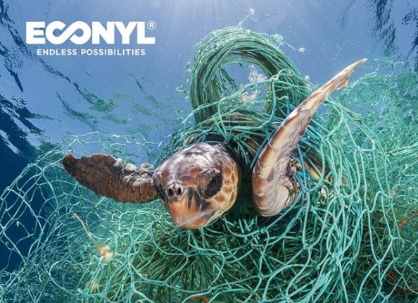 圖6 ECONYL回收廢棄漁網的形象商標