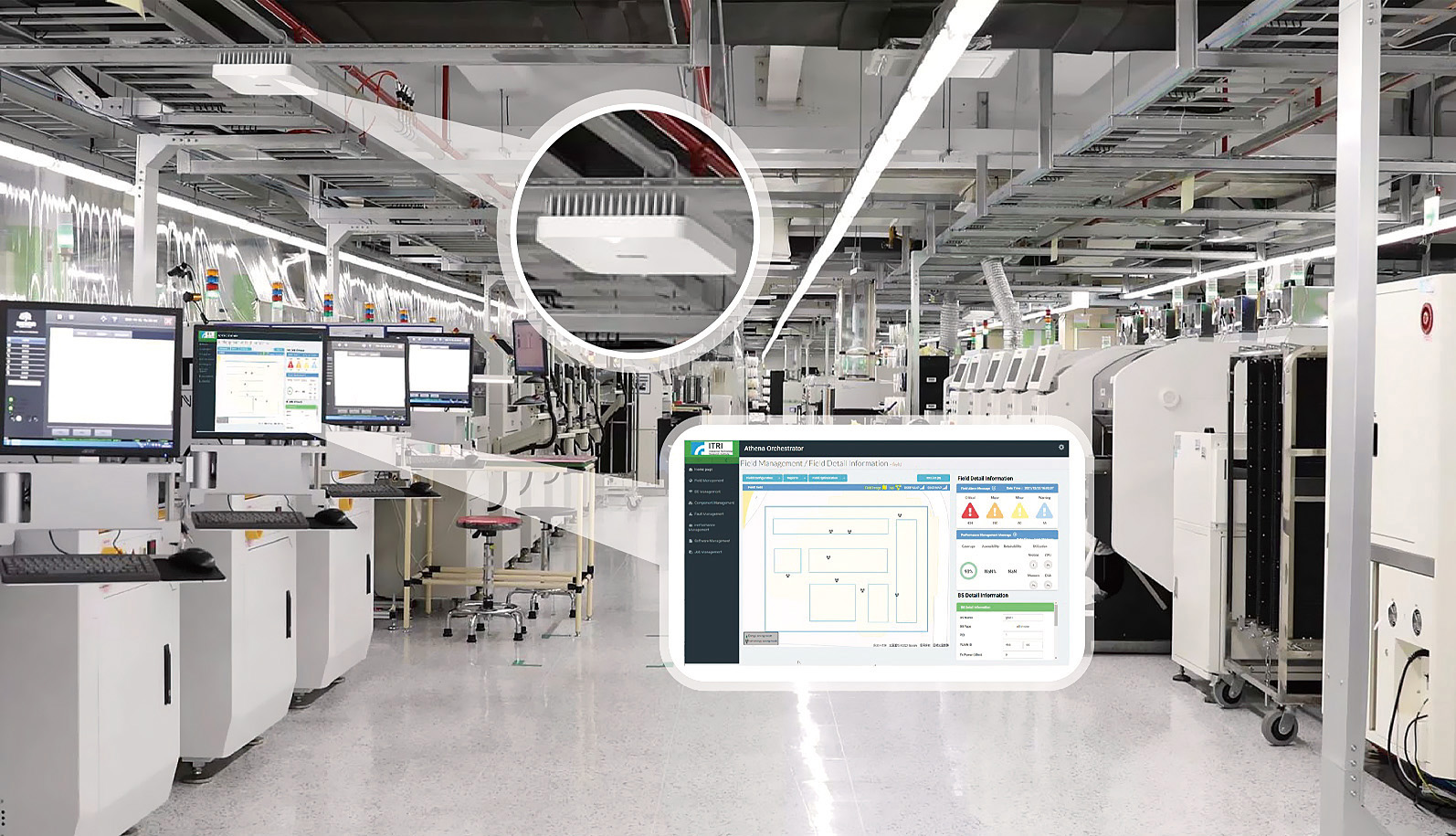 5G O-RAN節能專網網管技術，現已應用在智慧工廠機台，在不降低服務品質下，讓閒置基站休眠減少耗電。