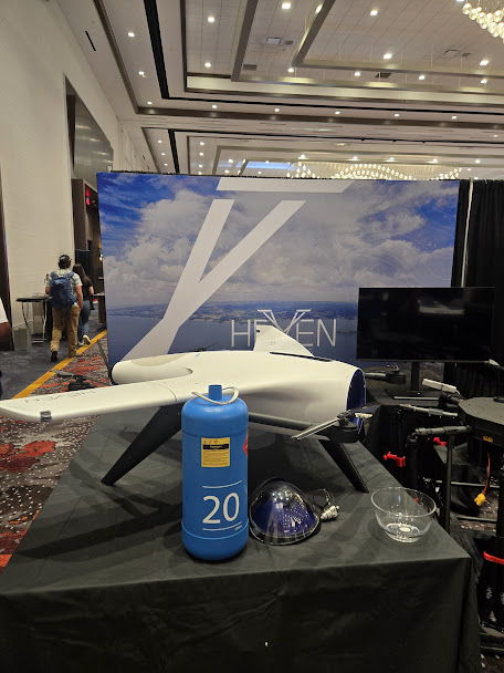 圖2 以色列廠商Heven Drones展示氫動力無人機