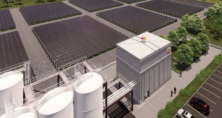 圖1 再生能源(太陽能發電)結合熱儲能電池系統