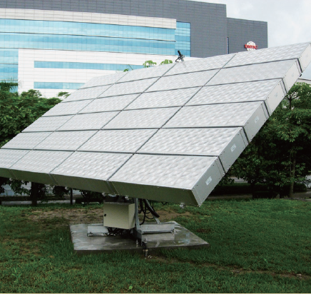 設立於晶電南科廠的3KW聚光型太陽電池測試系統