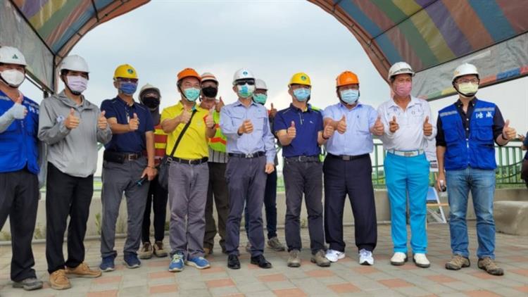 水利署署長視察三爺溪排水治理及防汛整備情形