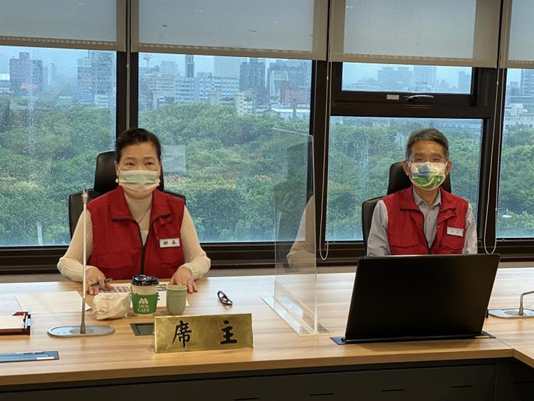 經濟部長王美花至水利署視察尼莎颱風防汛整備情形1