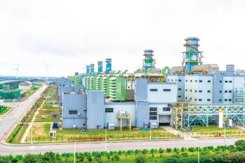 圖說：本次籌資主要因應興達電廠燃氣機組更新改建計畫、大潭電廠增建燃氣複循環機組發電計畫及林口電廠更新擴建計畫等。圖為大潭電廠。