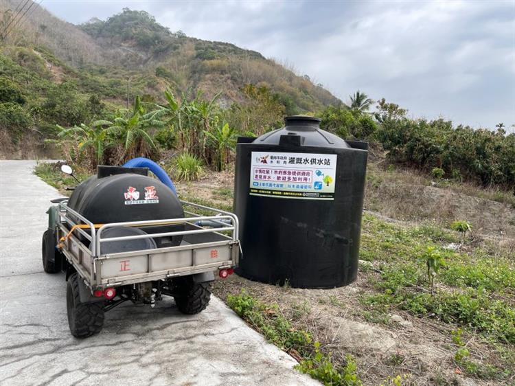 水利署與臺南市政府合作調派水車 解決山區農民用水需求-1