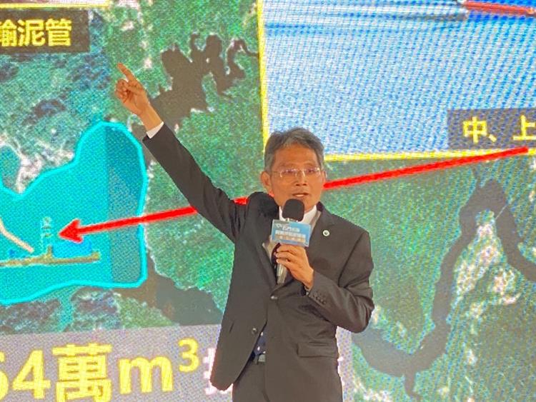 石門水庫阿姆坪防淤隧道竣工典禮—水利署長賴建信報告