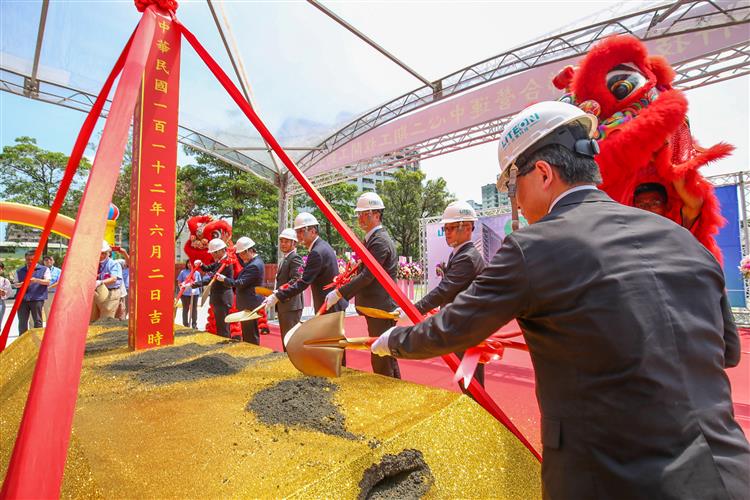 楠梓園區光寶科技高雄聯合營運中心二期工程今日動土(動土執鏟儀式)